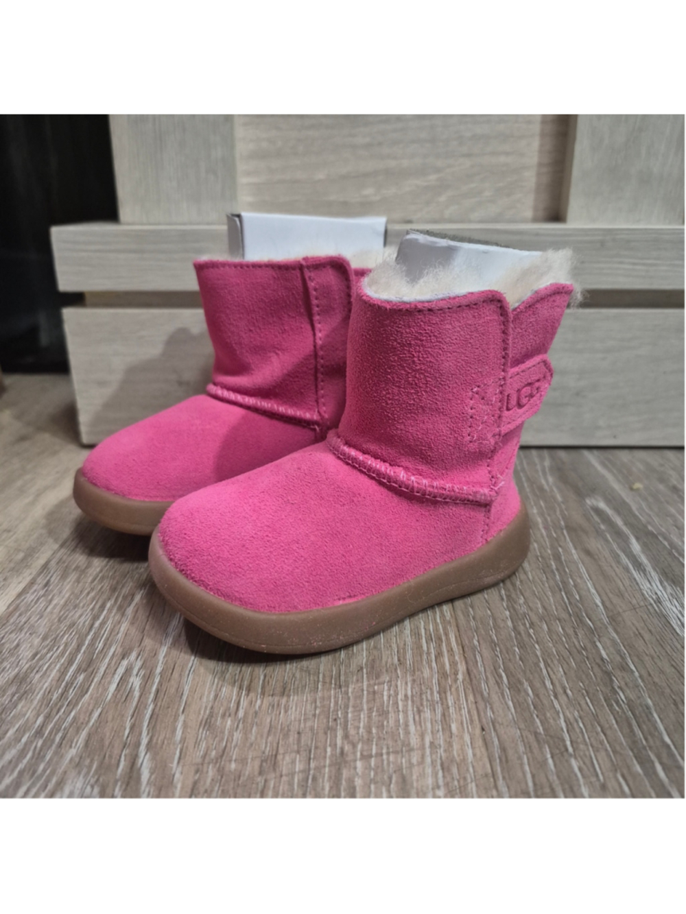UGG Keelan Pink Suede Boots Size 2/3 6-12 Mos